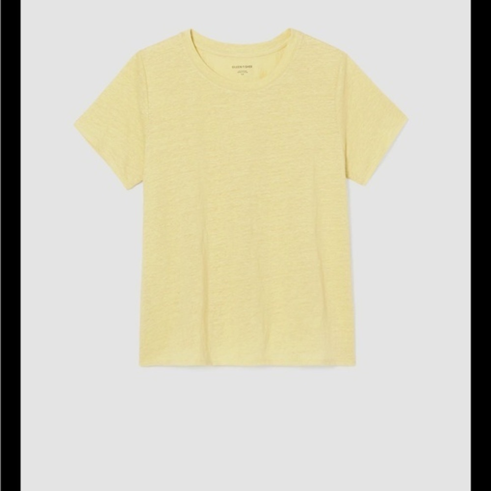Eileen Fisher Organic Linen Jersey tee - medium